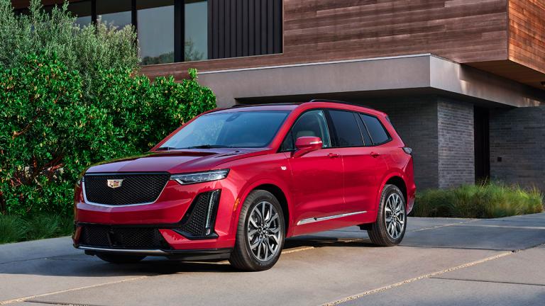 2021 Cadillac XT6 in red
